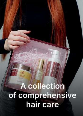 maschera e shampoo per capelli al collagene di karseell e olio di argan