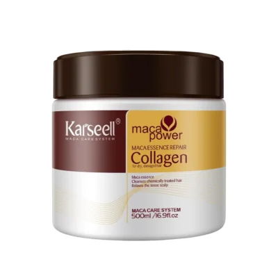 karseell collagen hair masks karseell official store | Premium Hair Care Products for Beautiful Healthy Hair Masques capillaires au collagène Karseell Emballage d'un produit professionnel de soins capillaires sur fond blanc